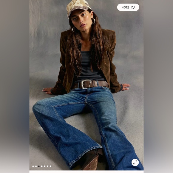 Free People We The Free West Coast Relaxed Flare Jeans. NWT. Humble - Picture 3 of 6